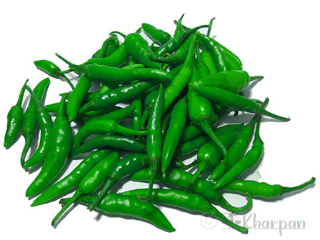 Green Chilli (हरियो खुर्सानी)- 100gm